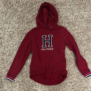 Tommy Hilfiger Red Hoodie with Logo